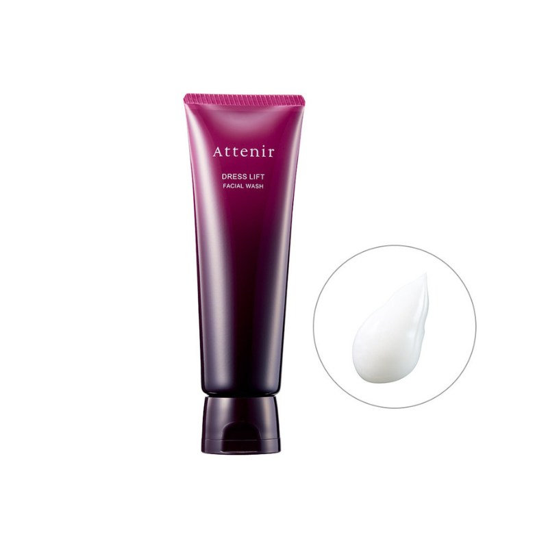 Attenir 艾天然 緊緻塑顏潔面乳120g (微米級泡沫 精華抗老成分 洗面乳 洗臉 清潔 日本原裝進口 ).