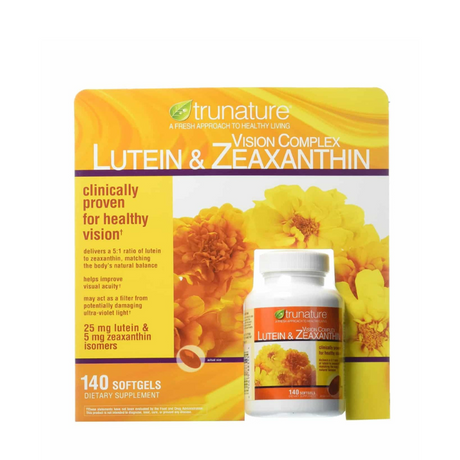 👁️ Trunature Vision 護眼精華140粒|美國原裝|葉黃素20mg+玉米黃素|3重眼部防護 Complex Lutein & Zeaxanthin.