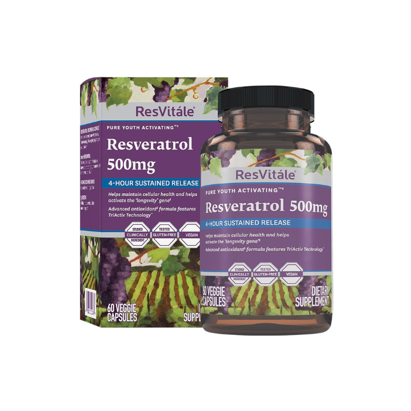 GNC Resvitale 白藜蘆醇 (長效配方) 500mg 60粒.