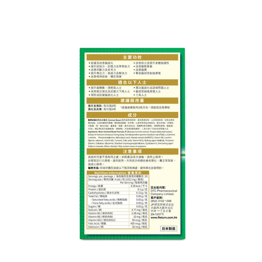 Return 回本 腦活再生配方 120粒.