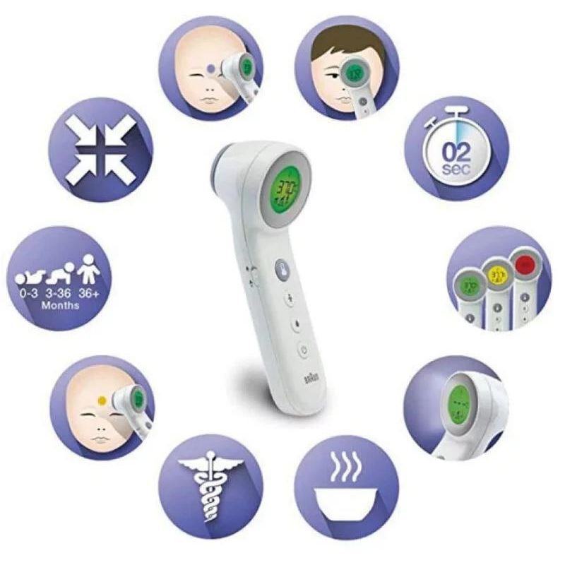 Braun 百靈 免接觸額溫槍溫度計 BNT-400 (平行進口).