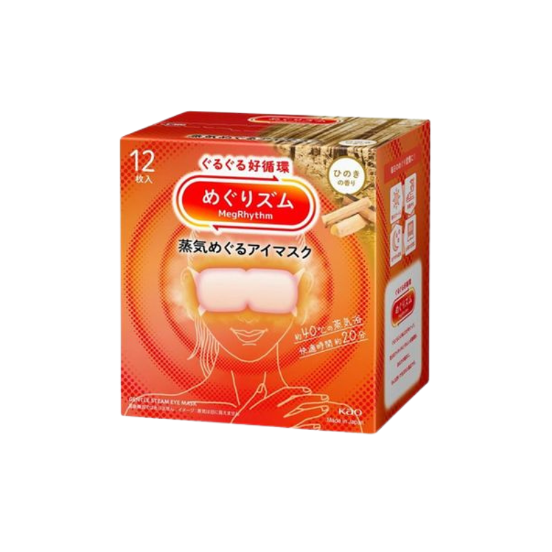 【新版】Kao花王 MegRhythm蒸氣溫熱眼膜 12片