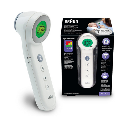 Braun 百靈 免接觸額溫槍溫度計 BNT-400 (平行進口).
