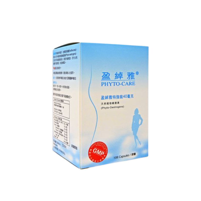 盈綽雅-特強裝40毫克 PHYTO-CARE Isoflavones.