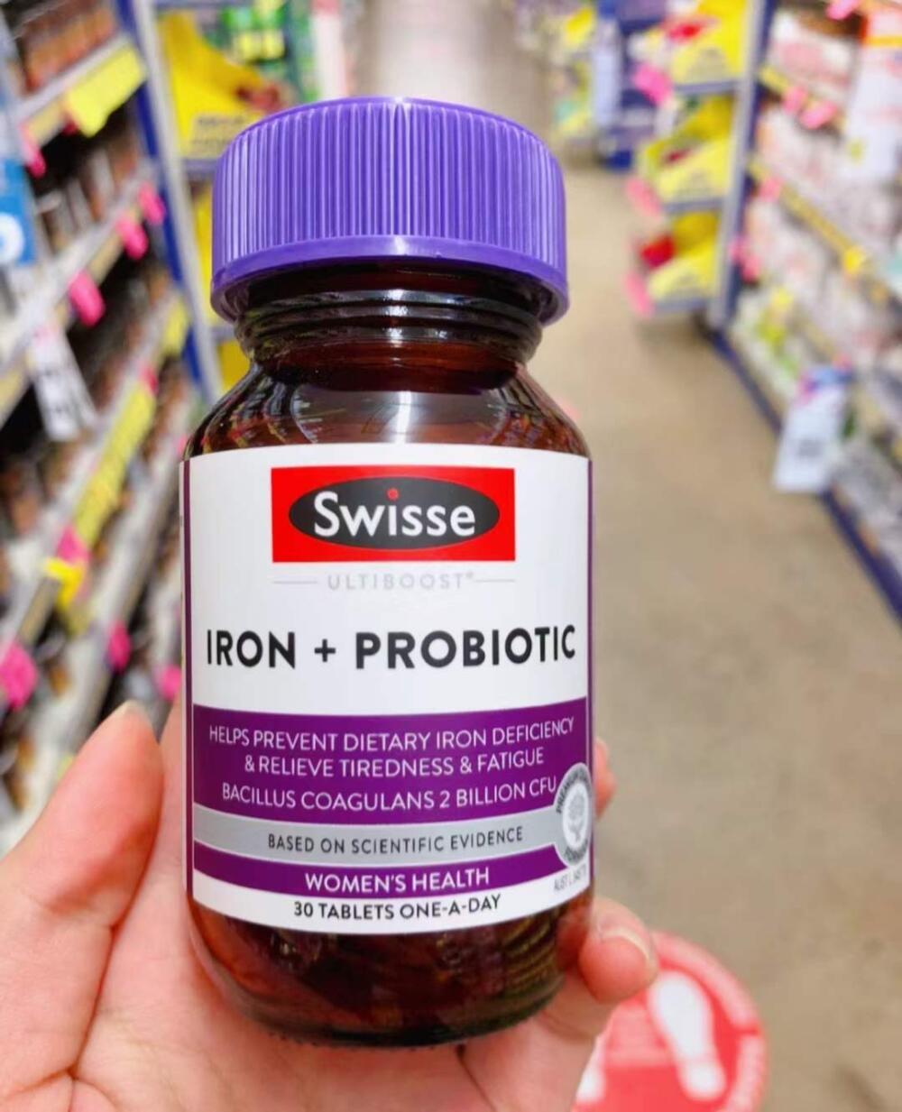 澳洲 Swisse Ultiboost Iron + Probiotic 鐵+益生菌片 30粒.