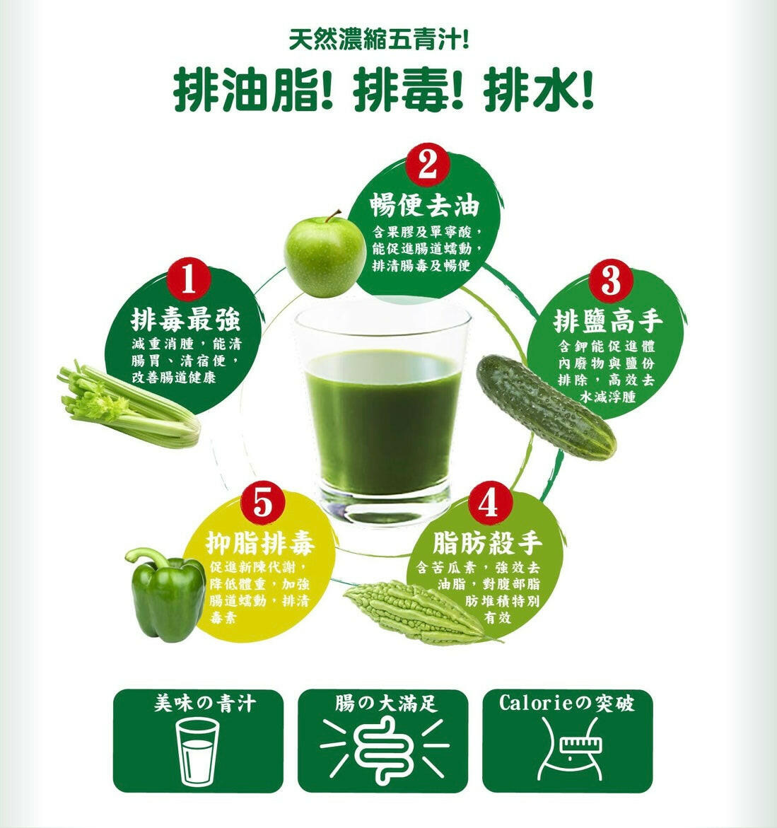 Organicpharm五青習慣 天然濃縮五青丸 36粒.