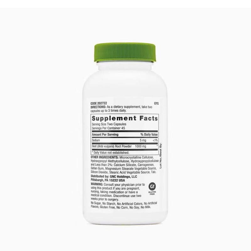 美國GNC BEET ROOT甜菜根粉膠囊90片.