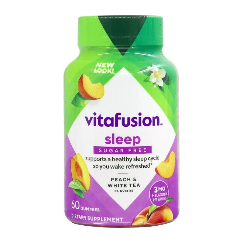 【新舊裝隨機發貨】美國Vitafusion Sleep Well-褪黑素改善失眠睡眠小熊軟糖 3mg 60粒瓶