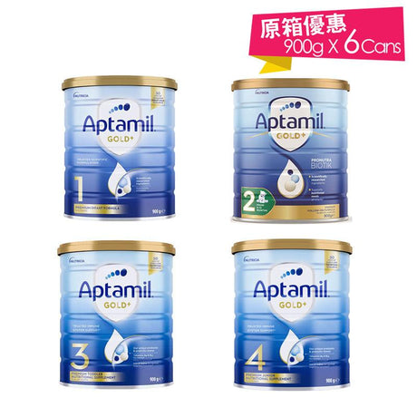 Aptamil - 愛他美(Aptamil)金裝澳洲版幼兒配方奶粉 900gx6罐.