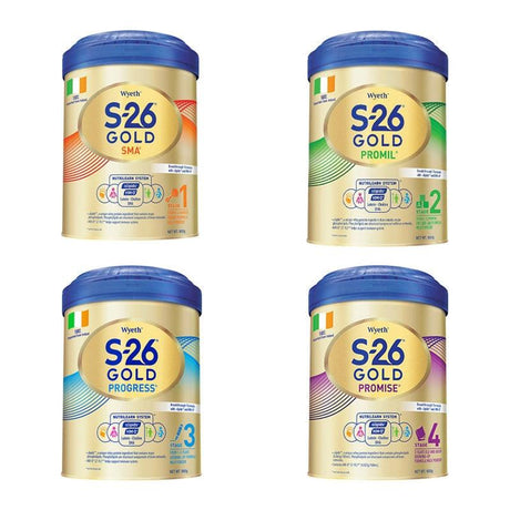 Wyeth惠氏S-26嬰兒初生奶粉,DHA智護配方接近母乳,易消化營養全面呵護寶寶成長