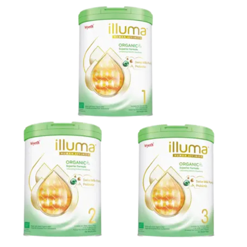 【歐盟有機認證】Wyeth ILLUMA嬰兒配方奶粉 900克|0-6個月・全乳糖配方・DHA+ARA|泰好批全球冷鏈直送