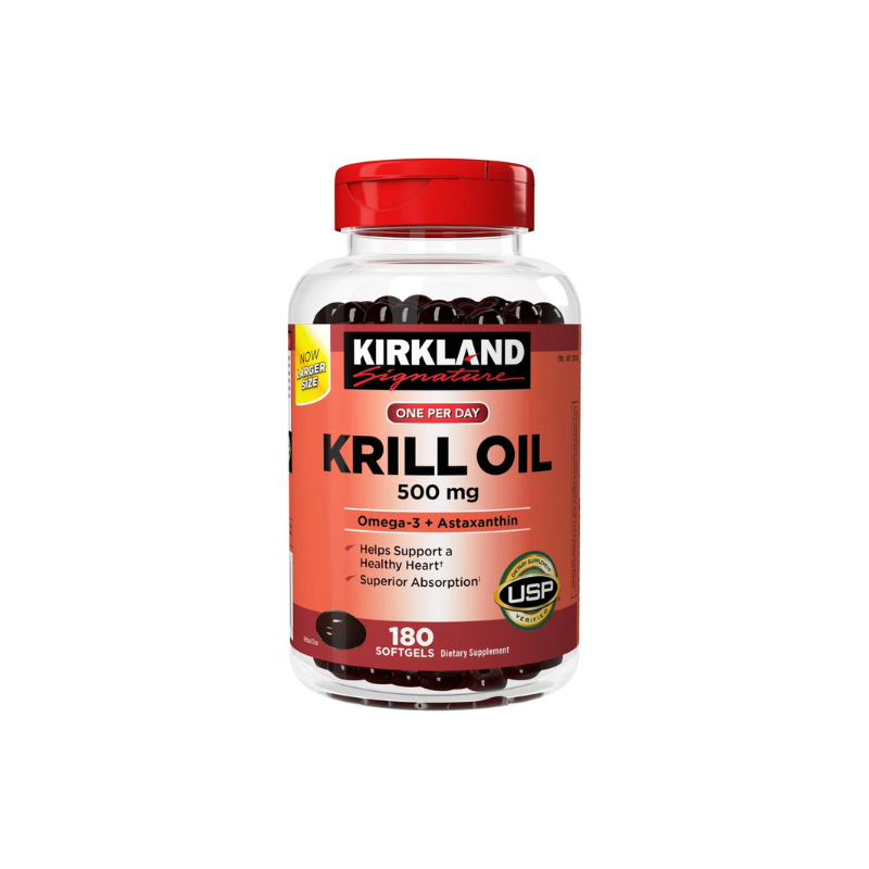 Kirkland Krill Oil 500mg 南極磷蝦油 500mg – 180粒軟膠囊.