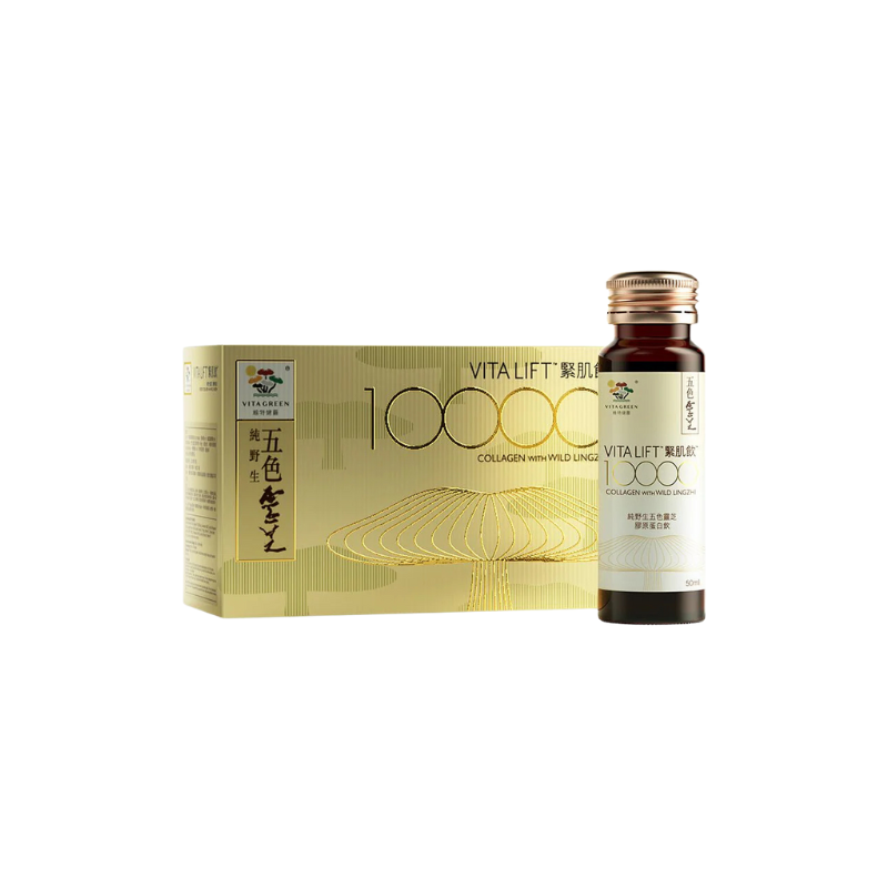 維特健靈 純野生五色靈芝緊肌飲 10s(日期:2026-01).