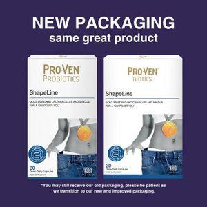 🔥英國PROVEN Shapeline 500億修身益生菌 30粒|專利B420菌株・腰圍縮減4cm實證・阻斷脂肪吸收.