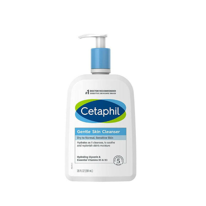 Cetaphil 舒特膚 溫和潔膚乳 591ml|藍色泵裝|醫生推薦|濕疹及敏感肌膚適用.