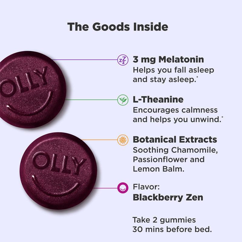 【萬寧版】OLLY Sleep Gummy 安神助眠營養補充軟糖 50粒.