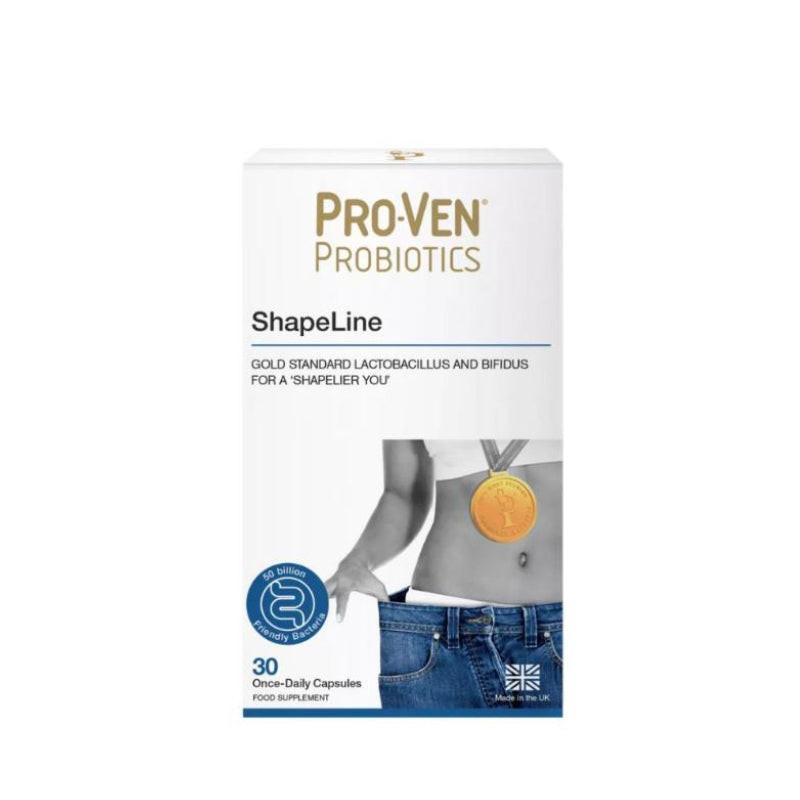 🔥英國PROVEN Shapeline 500億修身益生菌 30粒|專利B420菌株・腰圍縮減4cm實證・阻斷脂肪吸收.