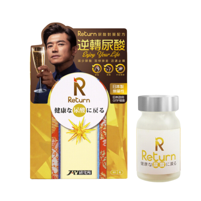 【萬寧版】Return 回本 尿酸對策配方 60粒.