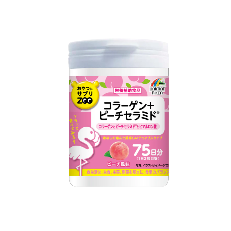 Snack Supplement ZOO Collagen + Peach Ceramide 150 Tablets.