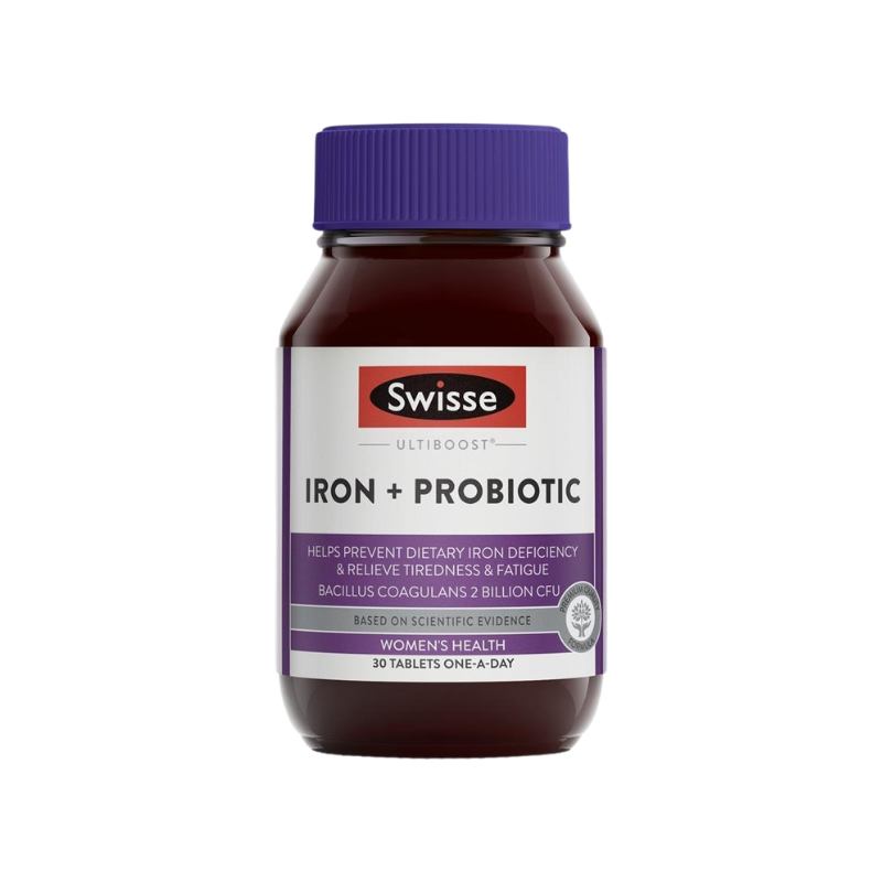 澳洲 Swisse Ultiboost Iron + Probiotic 鐵+益生菌片 30粒.