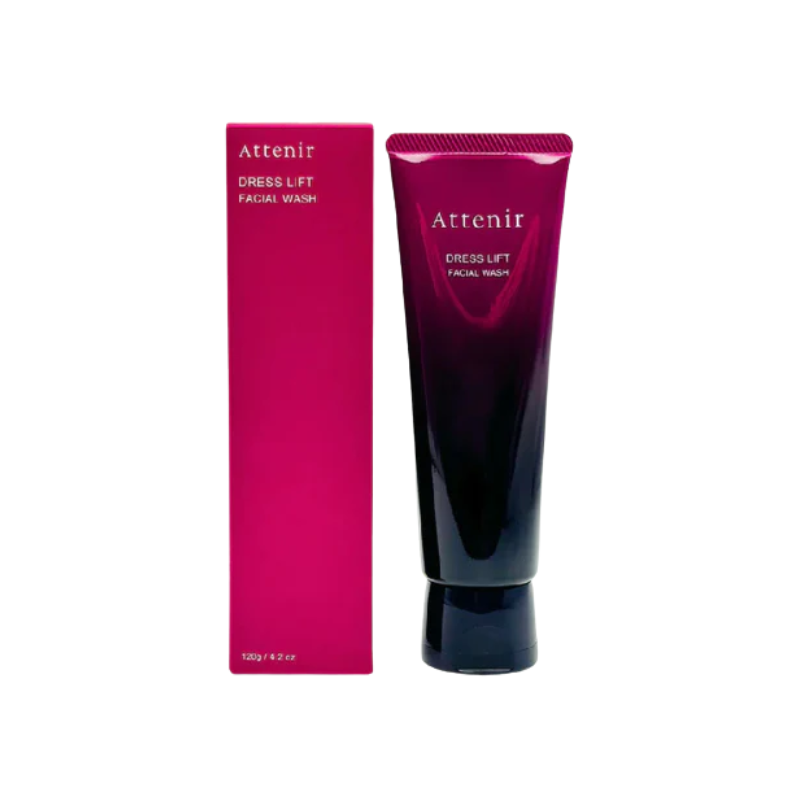 Attenir 艾天然 緊緻塑顏潔面乳120g (微米級泡沫 精華抗老成分 洗面乳 洗臉 清潔 日本原裝進口 ).