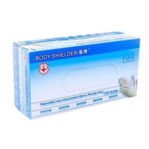 盾牌 一次性無粉乳膠外科手套 (100片/盒).