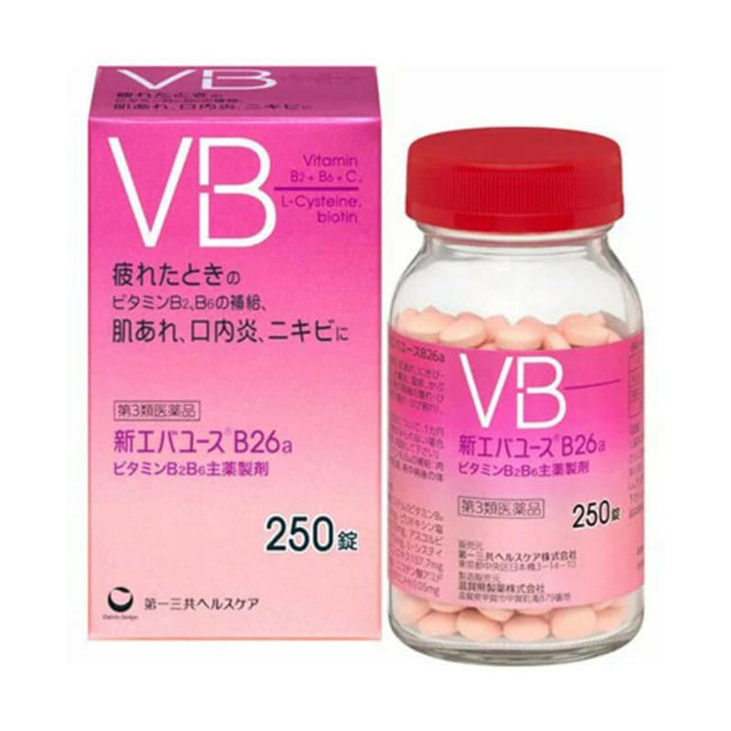 日本第一三共B26複合維生素B族VB片B2B6 250粒.