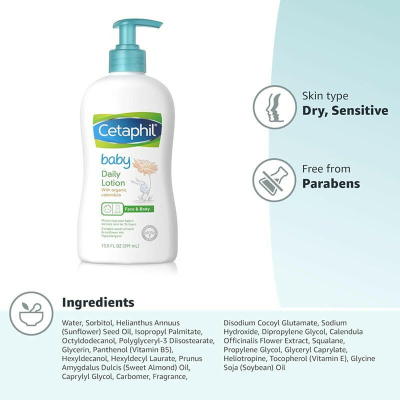 美國 Cetaphil Baby 舒特膚寶寶日常潤膚乳400ml.