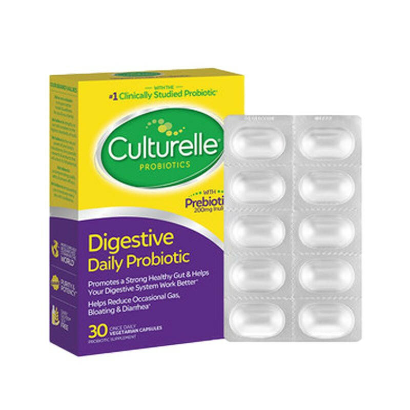 Culturelle® -Culturelle, Probiotic, Digestive Daily Probiotic, 100 Billion CFU, 30 Once-Daily Vegetarian Capsules.