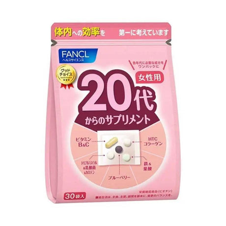 FANCL - 20代女士综合營養維生素 30日份 30袋 (1袋7粒)(平行進口貨品).