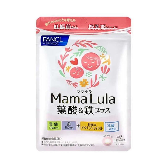 【日本寄-原箱出】FANCL/芳珂 Mama Lula葉酸補鐵 120粒.