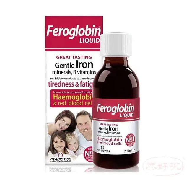 英國feroglobin 嬰幼兒童補鐵補鋅B12 200ml.