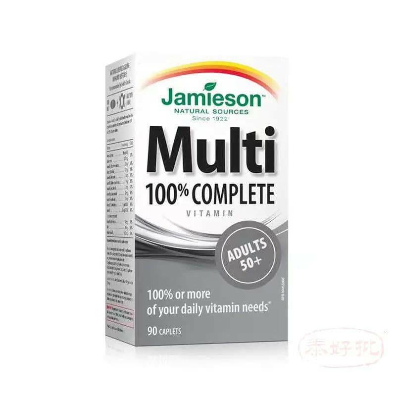 【加拿大版】Jamieson 100% COMPLETE MULTIVITAMIN | ADULTS 50+.