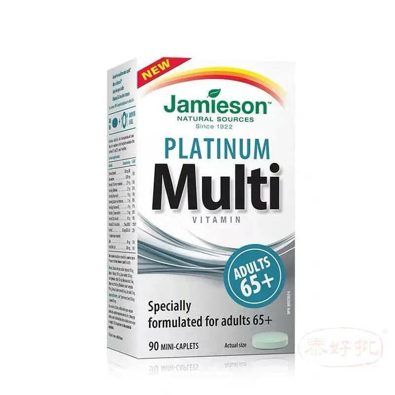 【香港行貨】jamieson Multivitamin | Platinum | Adults 65+ 90's.
