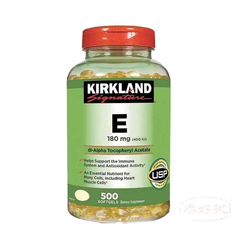 美國Kirkland 400IU 維他命E 500粒.
