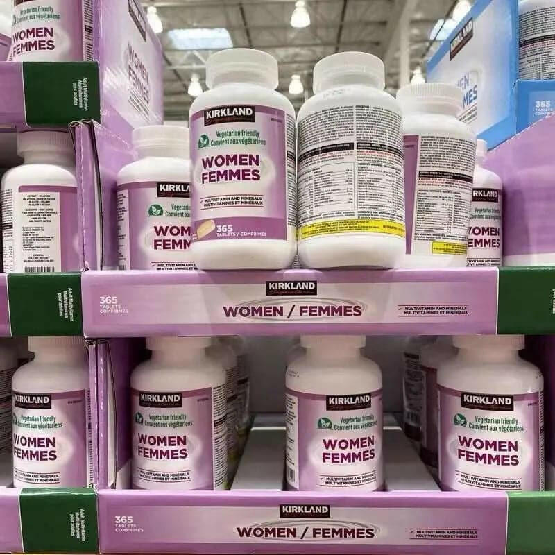 Kirkland Signature - 女士多種維他命礦物質 365粒 超值裝 素食配方.