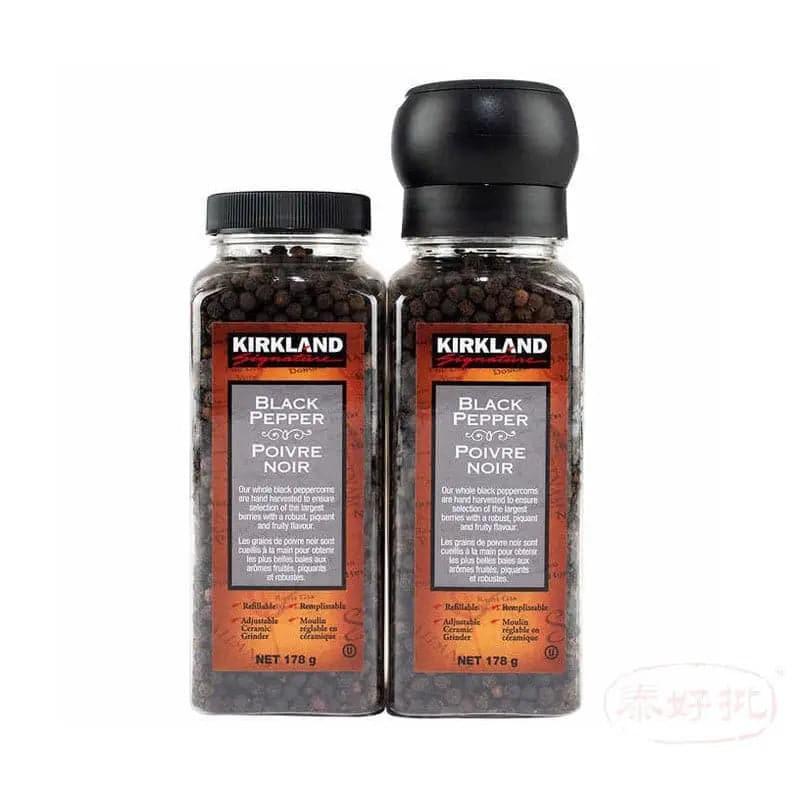Kirkland Signature 黑胡椒與研磨機 Black Pepper with Grinder and Refill, 357g.