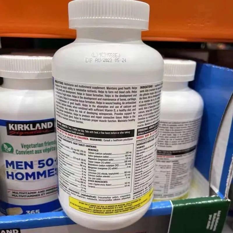 Kirkland Signature - Men 50+ Multivitamin 365's (Parallel import).