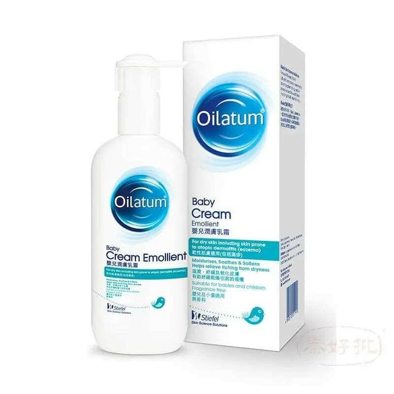 Oilatum 嬰兒潤膚乳霜,深層滋養敏感肌膚,舒緩乾燥膚乳霜護理