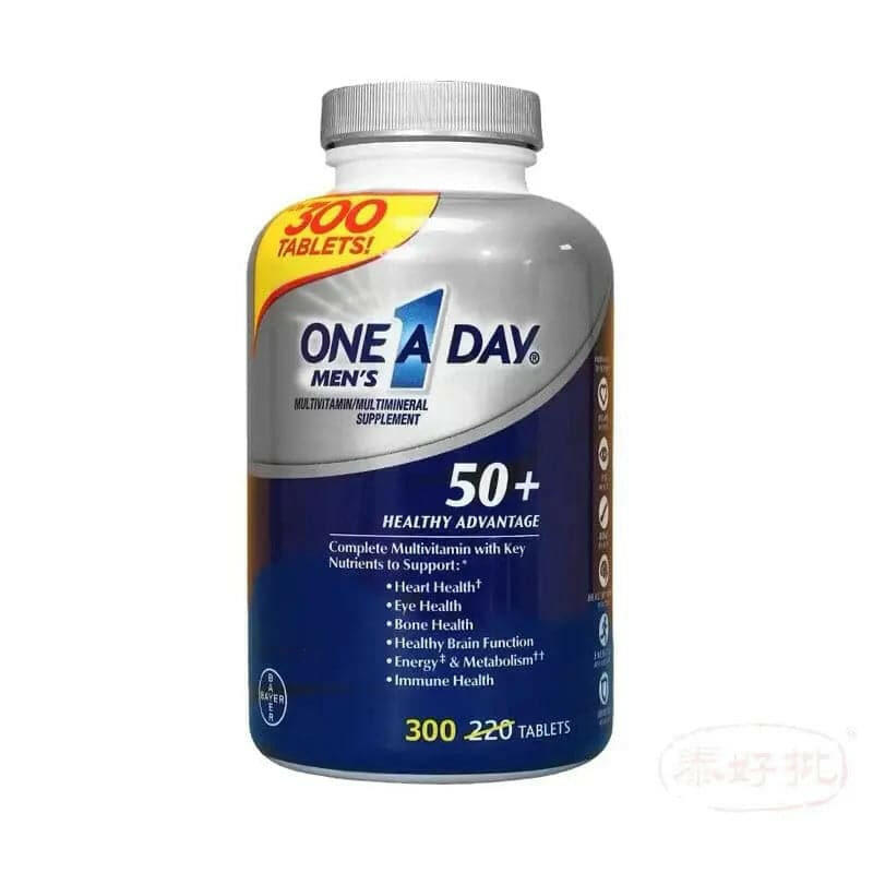 【New】美國拜耳Bayer One A Day 男仕綜合維他命(50歲或以上) 300片.