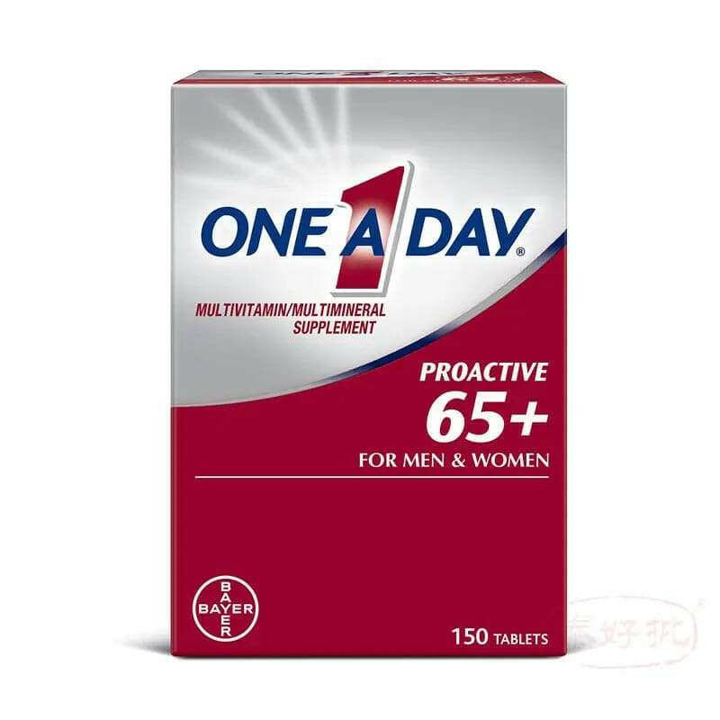 【美國版】One A Day Proactive 65+ Multivitamin Tablets for Men and Women 150粒.