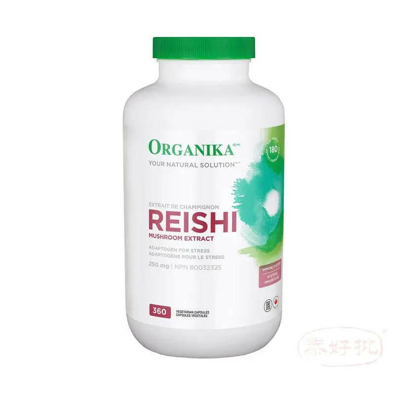 【加拿大版】ORGANIKA - Reishi Mushroom Extract (250 mg) 360 Vcapsules.