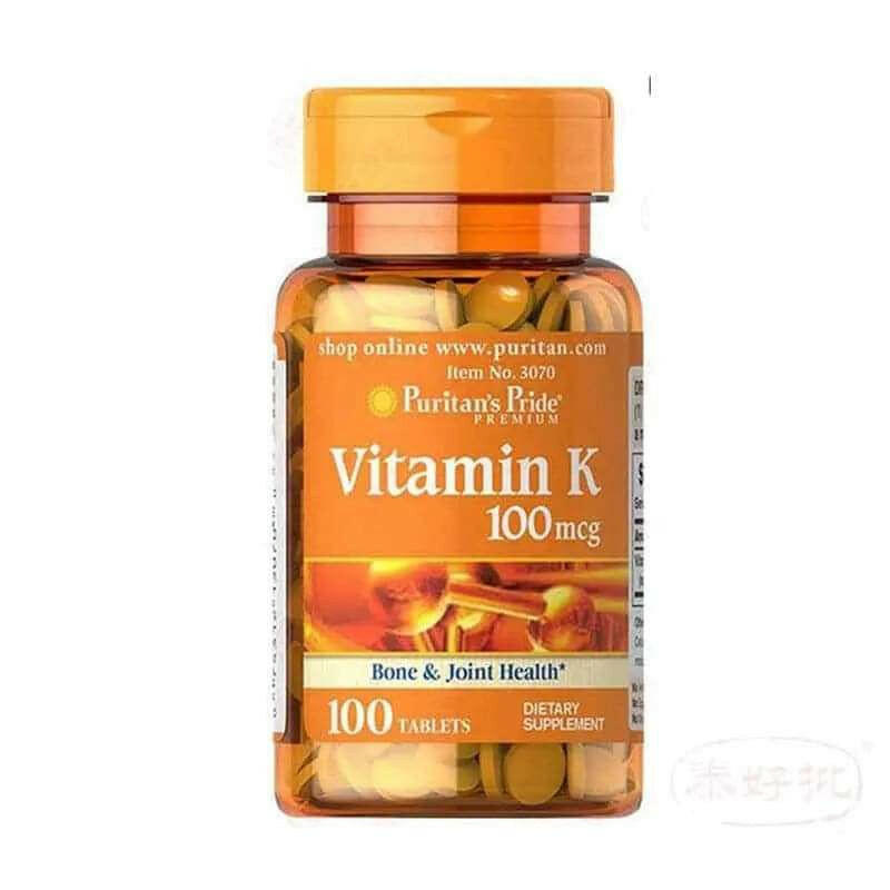 PURITAN’S PRIDE VITAMIN K 100 MCG 100’s.