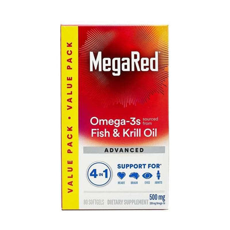 【美國版】Schiff - Megared Advanced 4合1魚油 +磷蝦油 80粒.