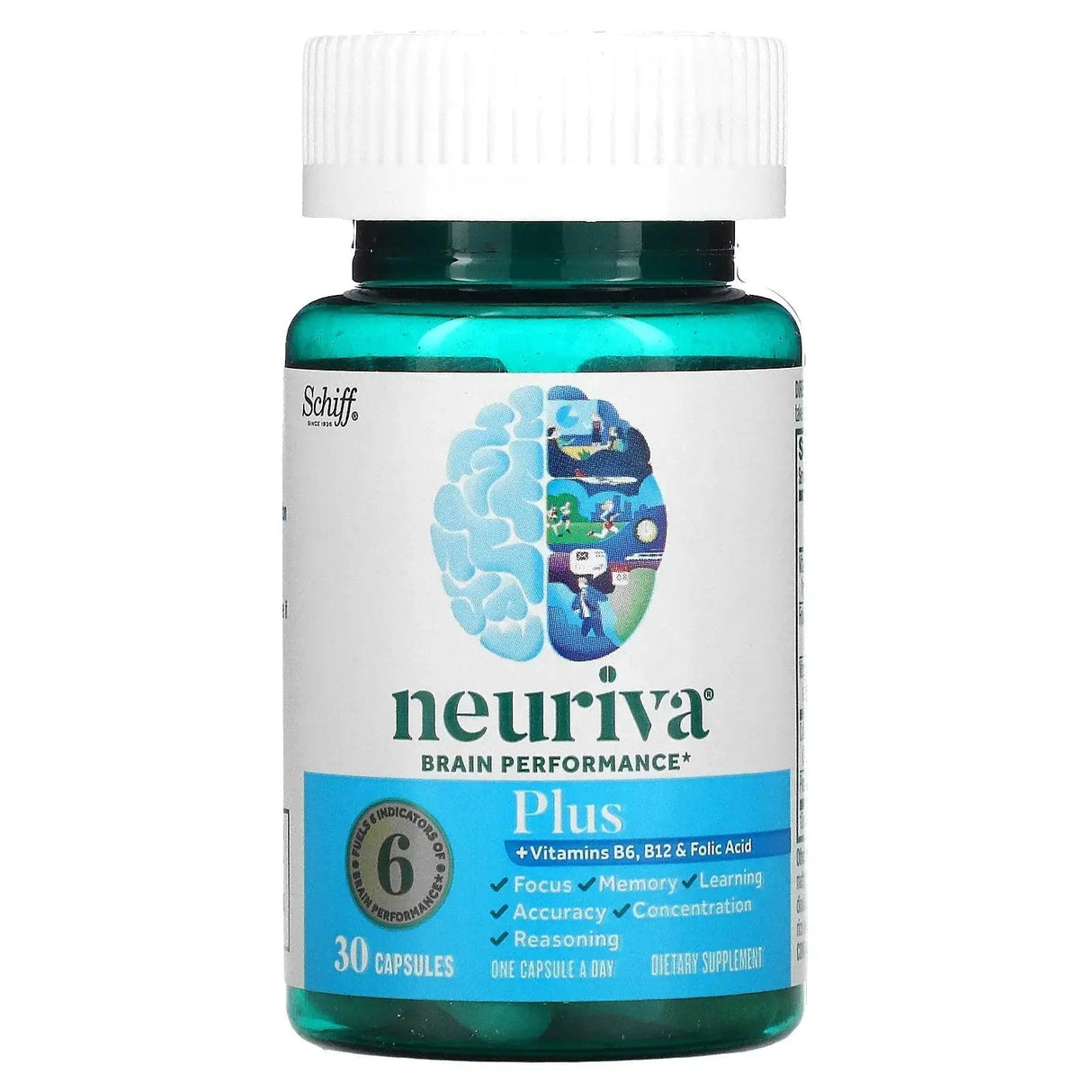 Schiff, Neuriva Brain Performance Plus, 30 Capsules.