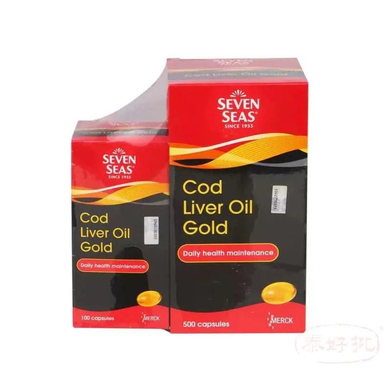 【英國版】Seven seas cod liver oil 500+100 's.