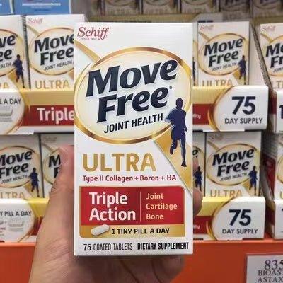 【美國版】Schiff 益節Move Free 加強版 (含UC-II膠原蛋白+HA透明質酸) 75片 | 關節退化 | 現貨.