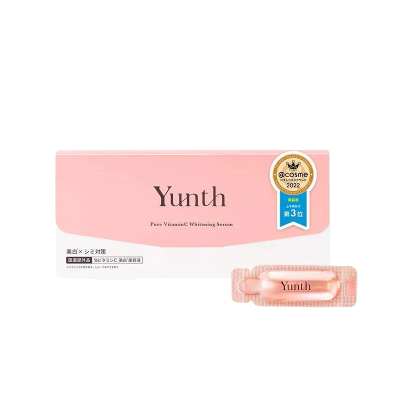 日本 Yunth 一滴白 100%高純度維他命C美白祛斑導入精華 一盒28包 / 1ml x 28包.