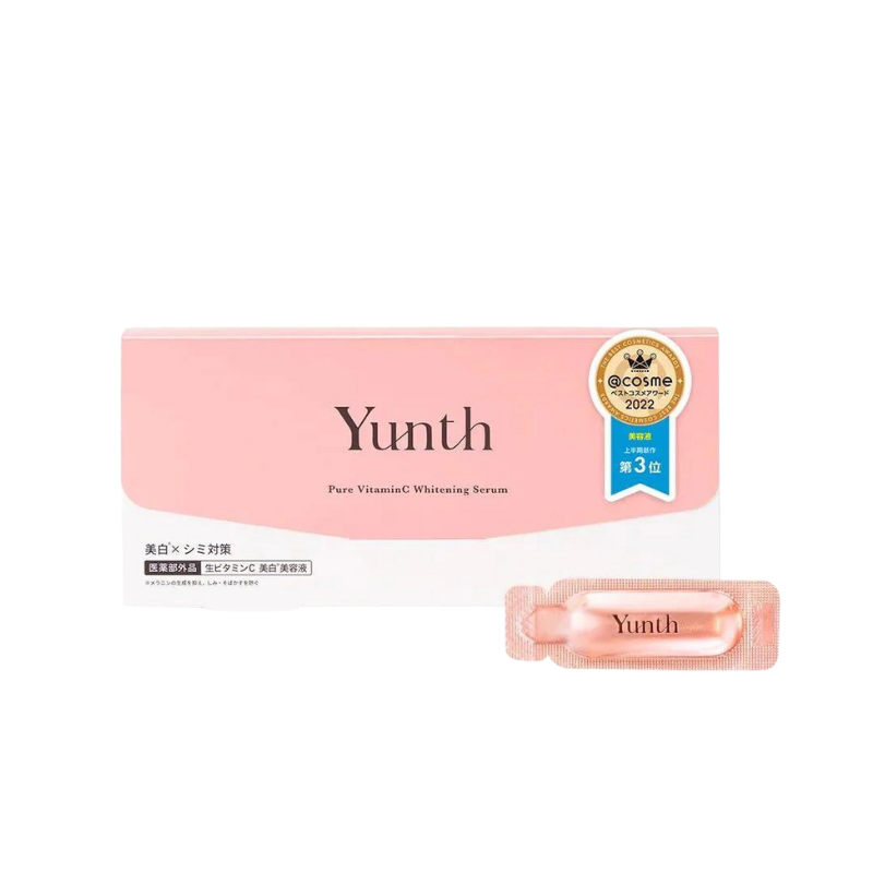 Japan Yunth One Drop of White 100% High Purity Vitamin C Whitening and Anti-freckle Imported Essence, a box of 28 packs/1ml x 28 packs