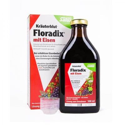 【現貨】Floradix紅鐵元500ml｜德國百年草本鐵劑・天然有機蔬果發酵・吸收率達95%・孕婦/經期補鐵首選｜跨境冷鏈現貨